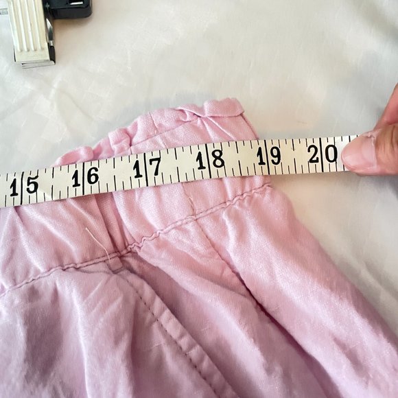 Loft Lavender Linen Drawstring High Rise Shorts - Picture 6 of 9